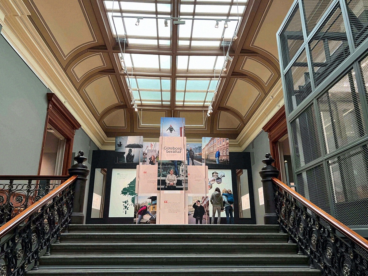 The staircase of the Museum of Gothenburg in the old East India House